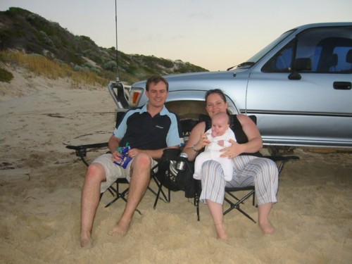 Nathan Amie and Georgia camping