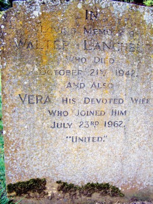 Walter & Vera 
              LANCHBURY